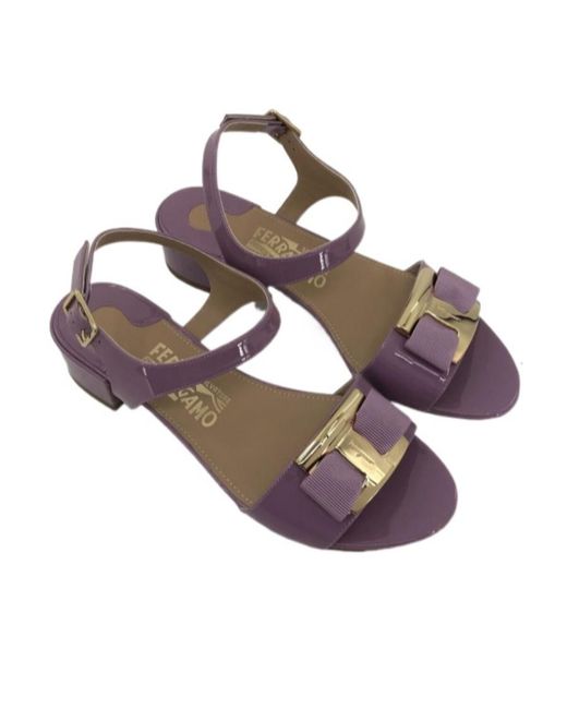 Ferragamo Multicolor Logo Sandals