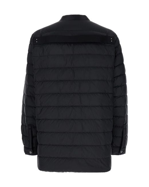 Moncler Black Moncler Rick Owens V-Neck Padded Jacket for men