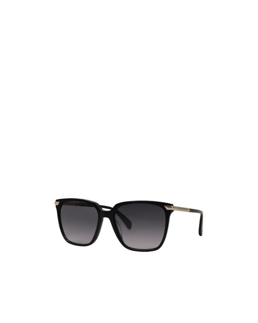 Rag & Bone Black Minimal Square Sunglasses