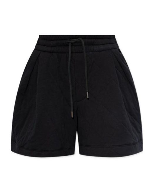 Dries Van Noten Black Elastic Waist Shorts