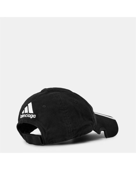 Balenciaga Black X Adidas Baseball Cap for men