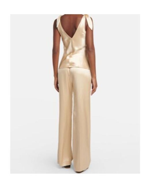 Gabriela Hearst Natural Silk Top