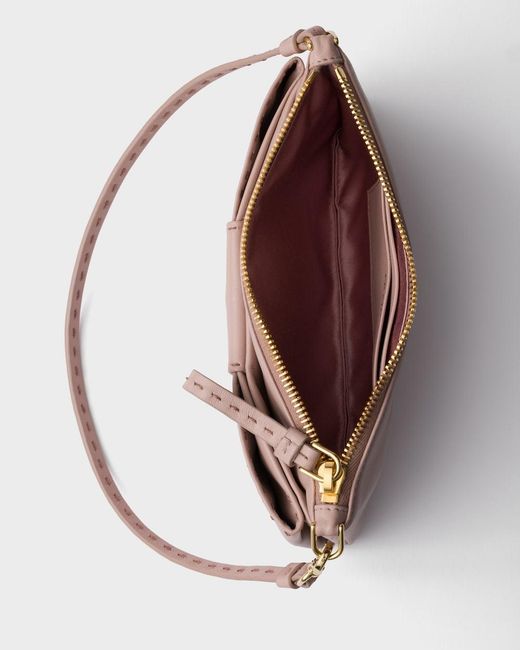 Prada Gray Zip-Up Pouch