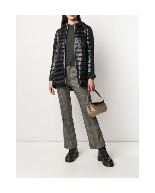 Herno Black Hooded Down Coat