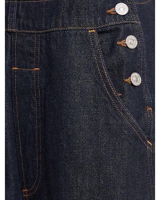 Citizens of Humanity Blue Freya Long Denim Jumpsuit