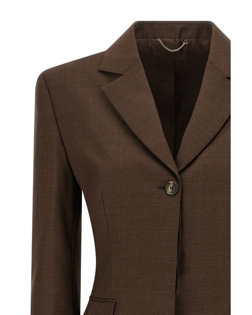Magda Butrym Brown Hourglass Blazer