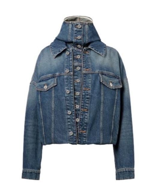Jean Paul Gaultier Blue Button-Down Denim Jacket