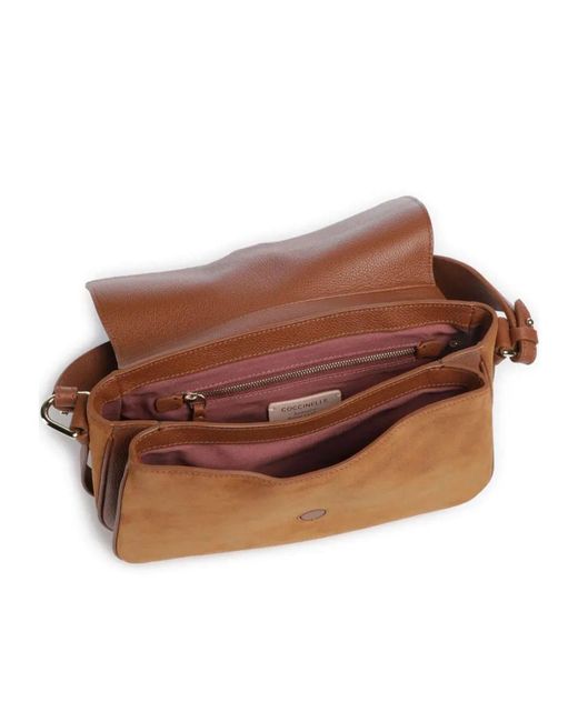 Coccinelle Brown Mavery Medium Flap Bag
