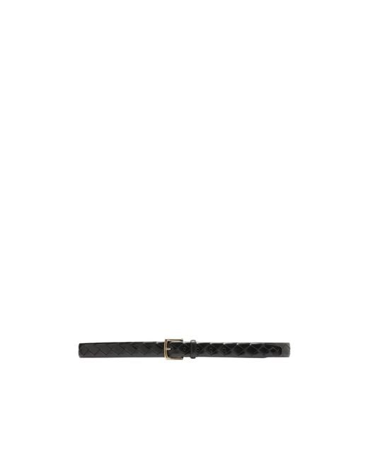 Officine Creative White Woven Leather Belt for men