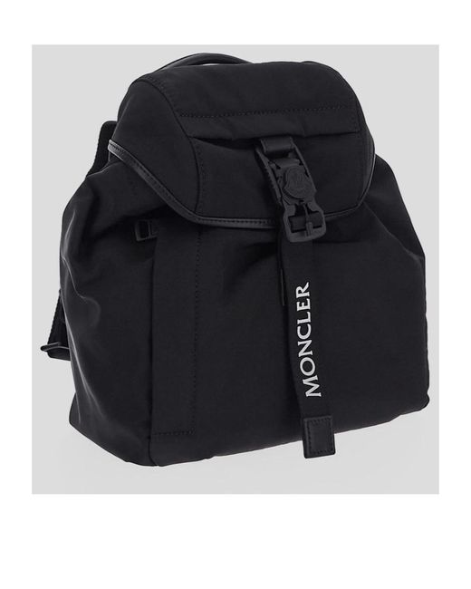 Moncler Blue Logo Printed Backpack