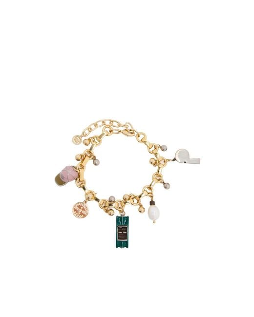 Miu Miu Metallic Jewelled Bracelet