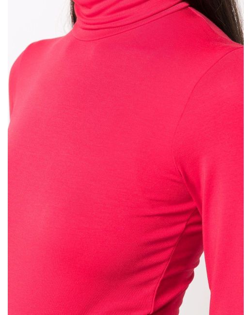 Raf Simons Pink High Neck Long-Sleeve Top