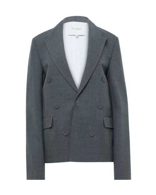 J.W. Anderson Blue Double-Breasted Wool Blazer