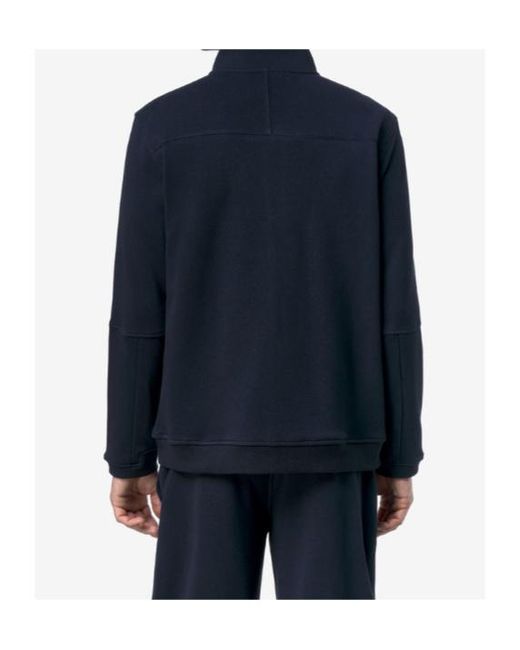 K-Way Blue Pepin High Colloar Sweatshirt for men