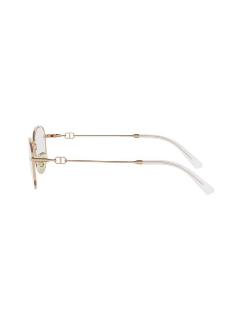 Dior White Full-Rimmed Plano Lenses