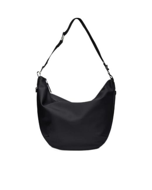Rains Black Valera Shoulder Bag Large