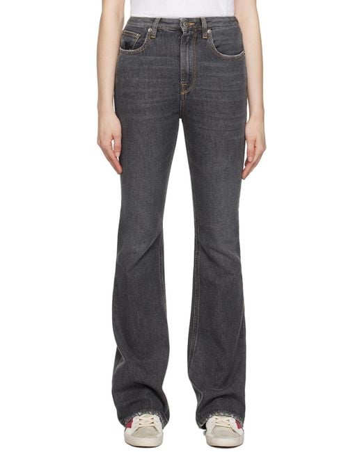 Golden Goose Deluxe Brand Black High-Rise Flared Jeans