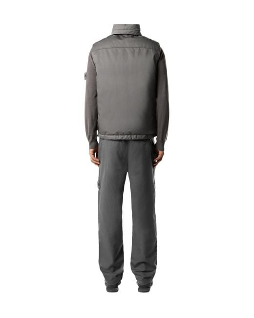 Stone Island Gray Regular-Fit Chino Trousers With Natural Weather Protection for men