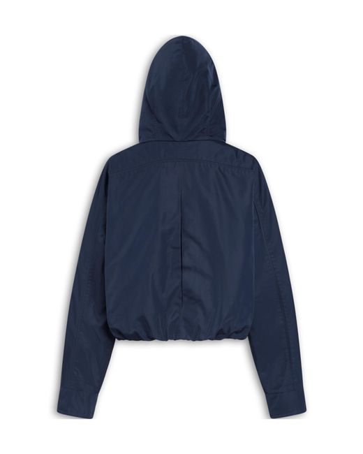 Alaïa Blue Alaïa Hooded Zip-Up Jacket