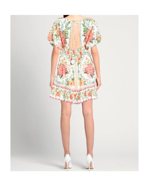 Farm Rio White Floral Dress