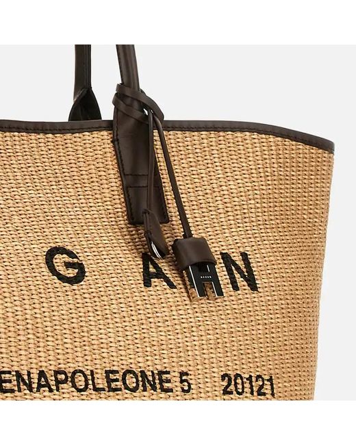 Hogan Natural Logo Detail Top Handle Bag