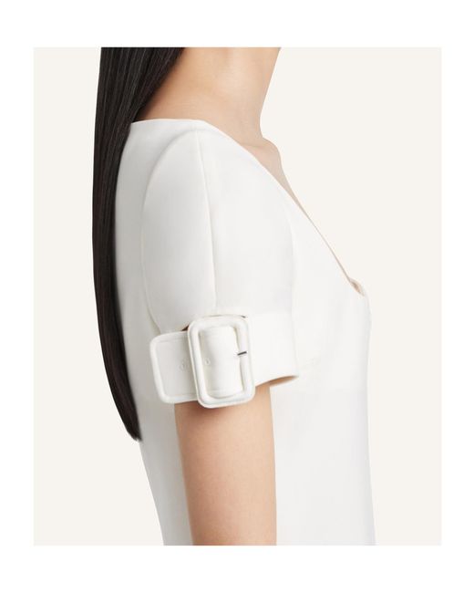 Courreges White Courrèges Buckle A-Line Dress