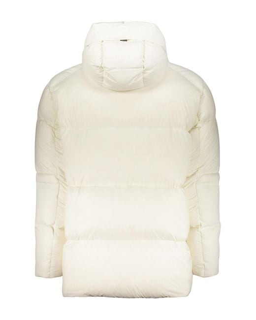Herno White Hooded Puffer Coat for men
