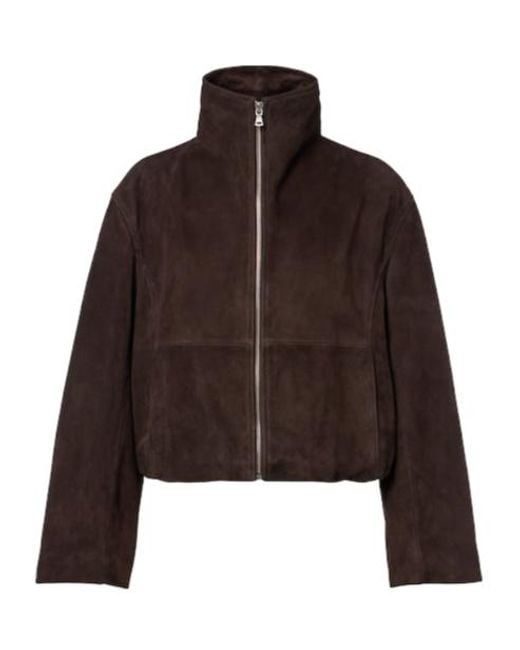 Nour Hammour Brown Etienne Suede Jacket