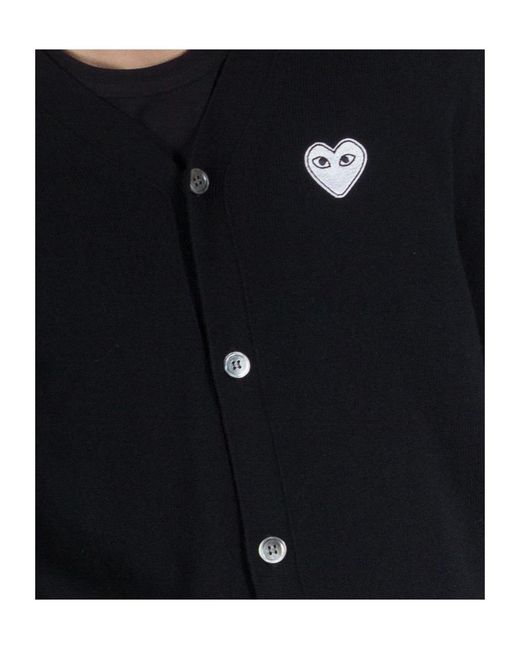 COMME DES GARÇONS PLAY Black Long-Sleeved Sweater for men