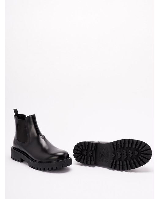 Prada Black Slip-On Ankle Boots for men