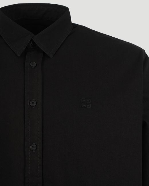 Givenchy Black Long-Sleeved Denim Shirt for men