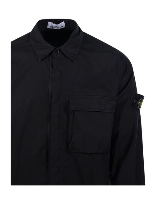 Stone Island Blue Long Sleeved Jacket for men