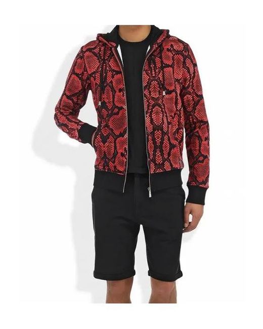 Just Cavalli Red Logo Casual Jacket for men