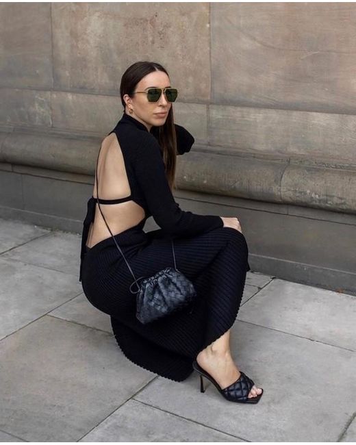 Bottega Veneta Black Intrecciato Pouch