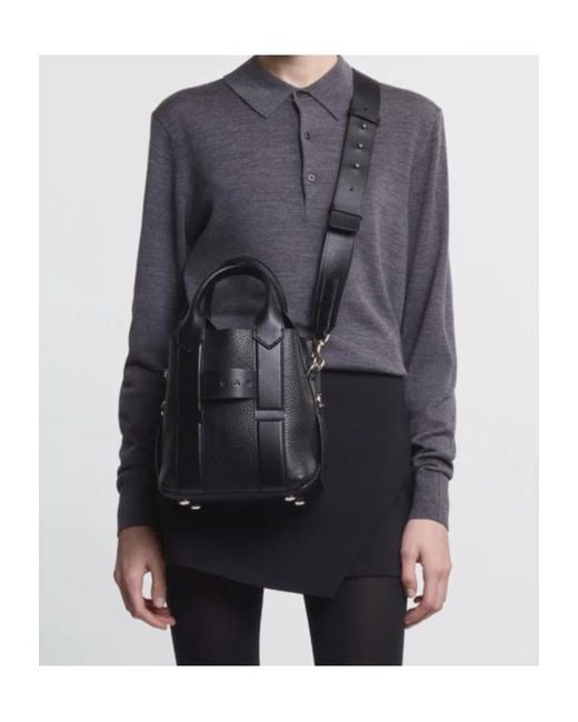 Hogan Black Script Small Shopping Bag