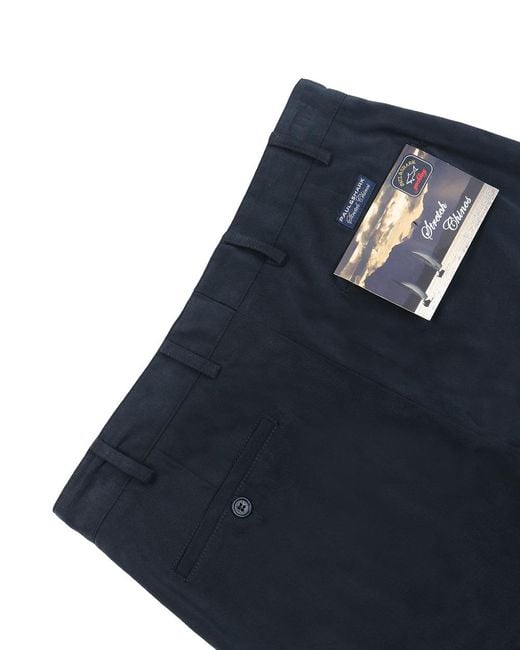Paul & Shark Blue Straight Casual Pants for men