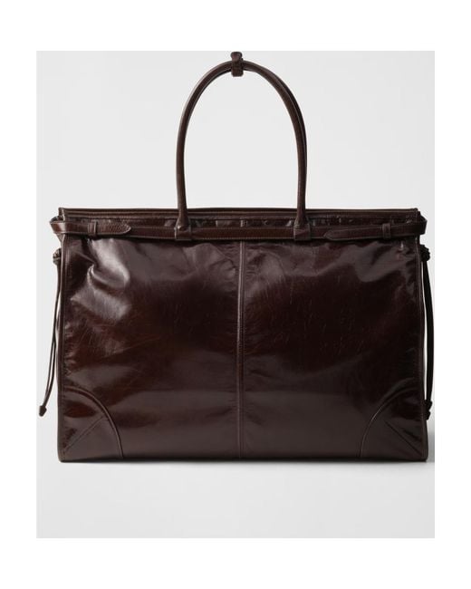 Prada Brown Bonnie Shopping Bag for men