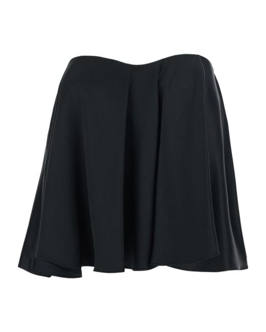 Twinset Black Satin Bustier Top