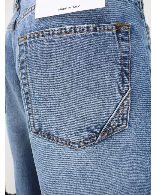 3x1 Blue The Kat Darted Wide-Leg Jeans