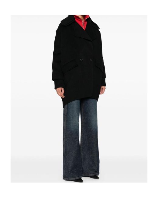 P.A.R.O.S.H. Black Long-Sleeved Coat