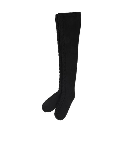 Dolce & Gabbana Black Solid Color Socks