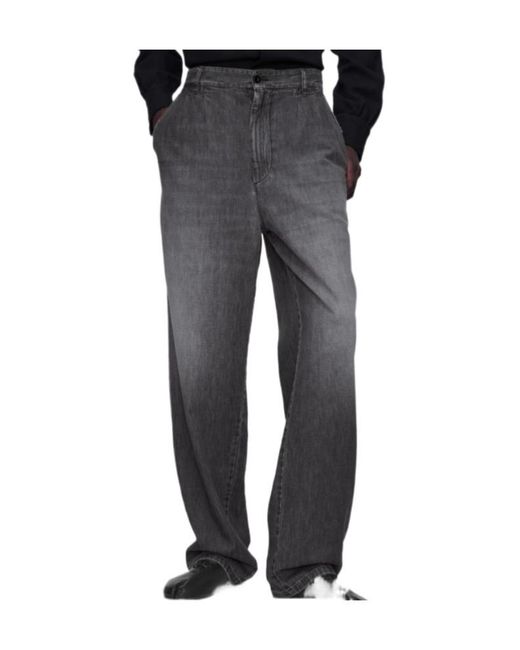 Maison Margiela Gray Washed Effect Jeans for men