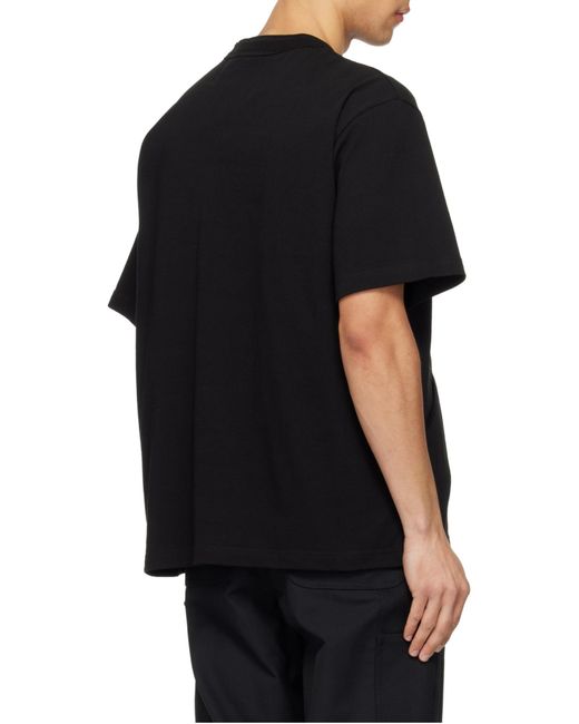 SACAI X CARHARTT WIP Black Jersey T-Shirt for men