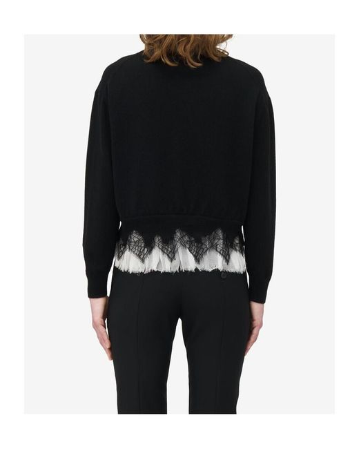 McQueen Blue Cobweb Lace Jumper