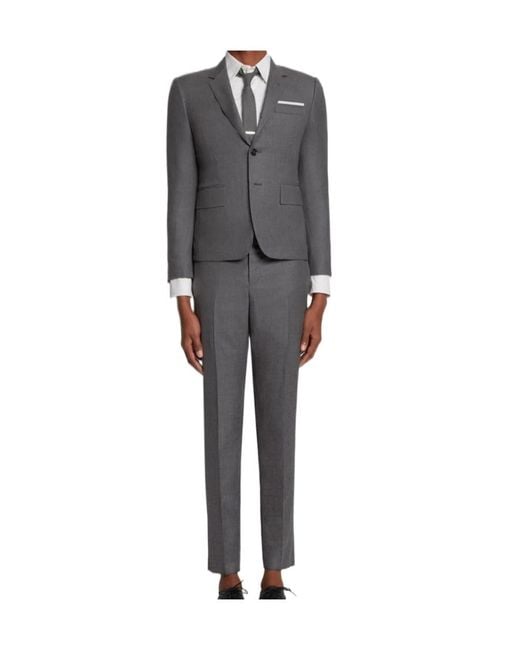 Thom Browne Gray Slim-Cut Single-Breasted Suit for men