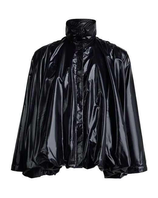 Alaïa Black Alaïa Draped Glossy Jacket