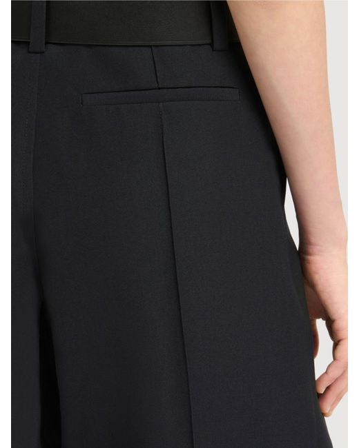 Marni Black High-Waist Pleated Trousers