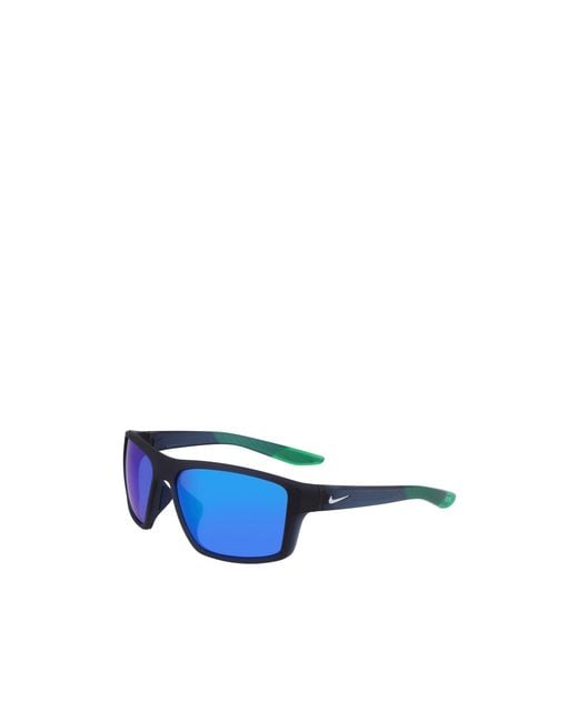 Nike Blue Geometric Frame Sunglasses for men