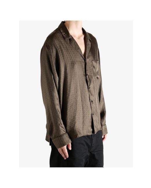 Saint Laurent Brown Long Sleeve Shirt for men
