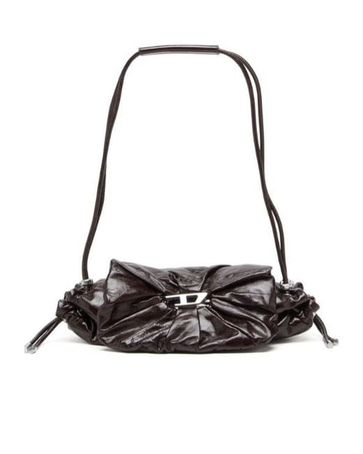 DIESEL Black Scrunch-D S-Shoulder Bag